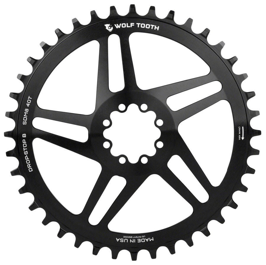 Wolf Tooth Direct Mount Chainring - 44t, SRAM Direct Mount, Drop-Stop B, For