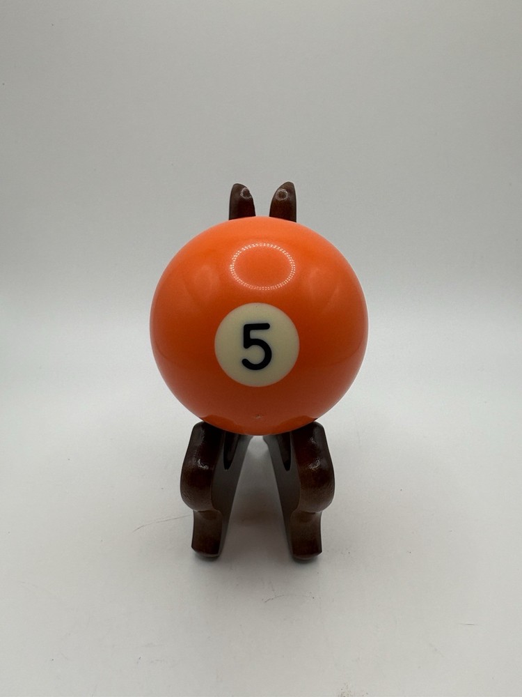 Vintage 2 1/4" Billiard Pool Ball Replacement #5 Solid Orange