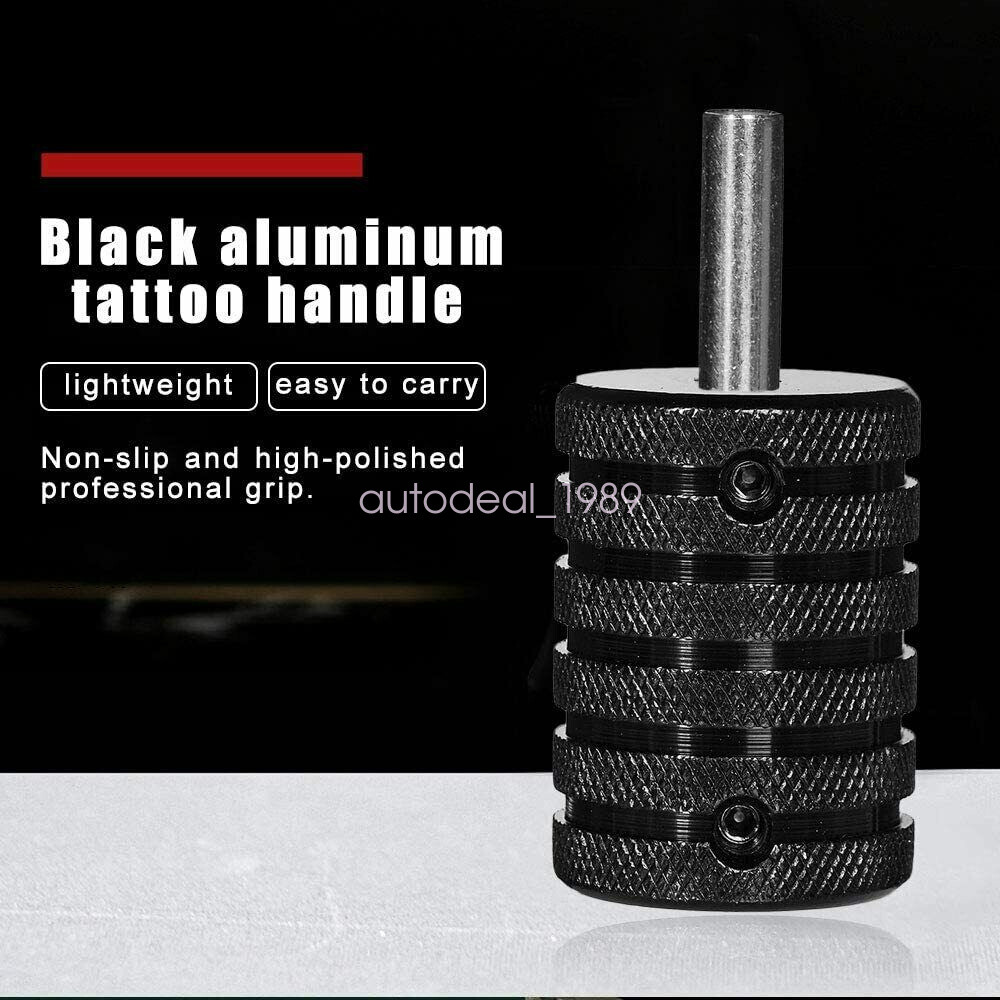 5pcs 25mm 1" Tattoo Machine Hand Grips Knurled Handle Aluminum Alloy Back Stem