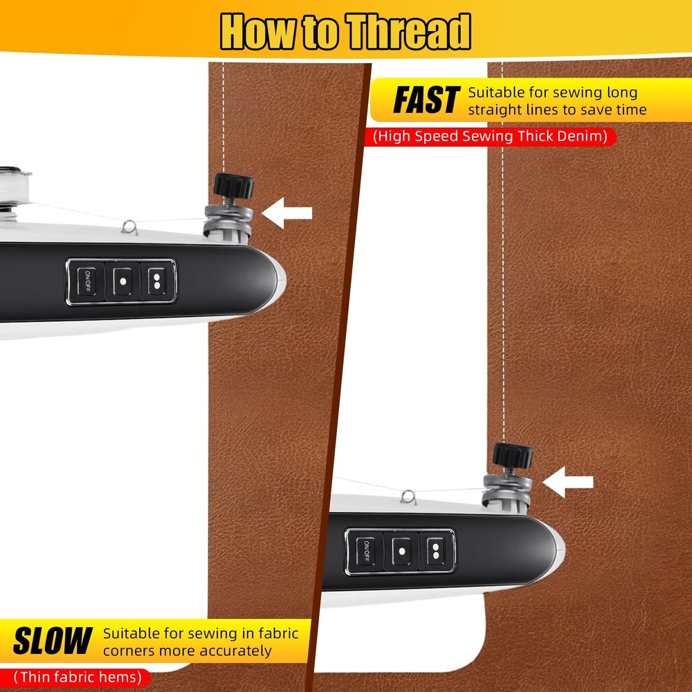 Handheld Sewing Machine: Sewing Machine for Beginners with Power Supply Modes...