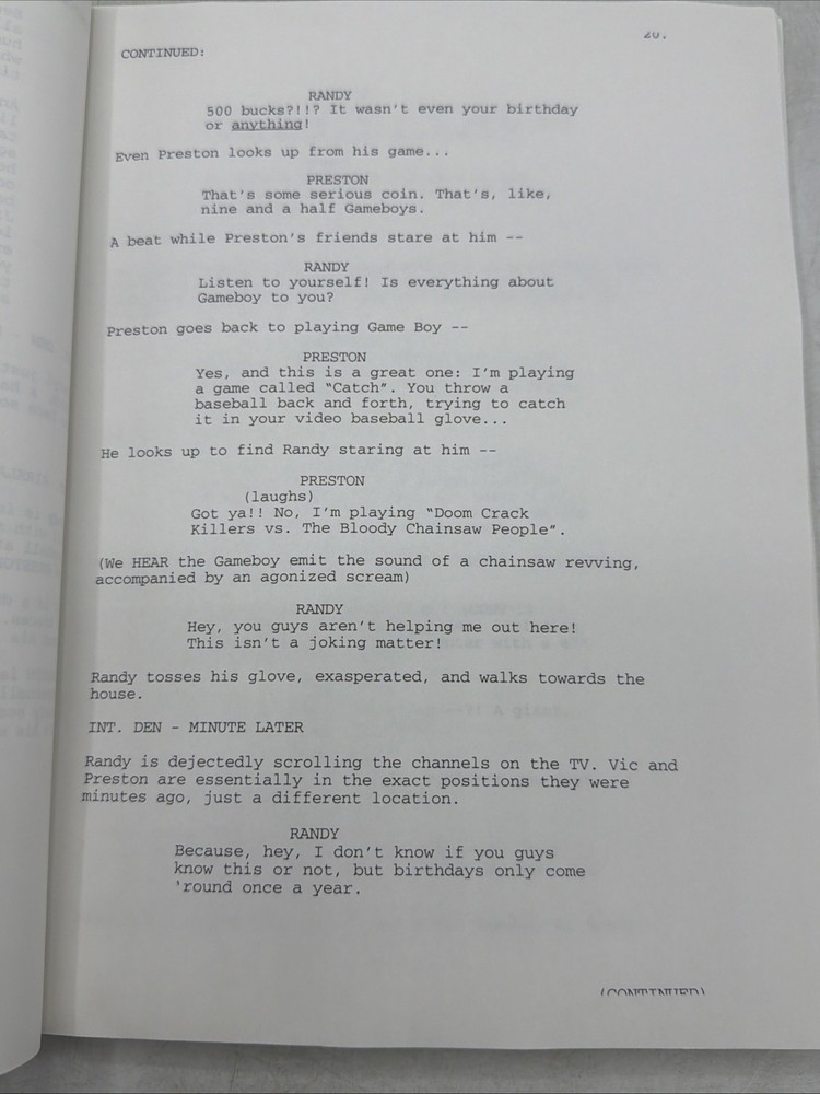 Father Knows Best TV Script Fred Wolf Tim Allen Draft 2003