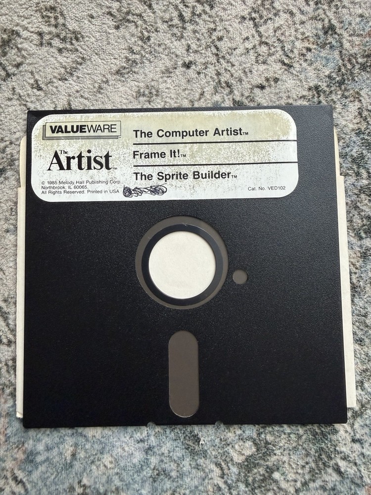 The Artist C64 Commodore 64 Graphics & Sprite Software Valueware Floppy