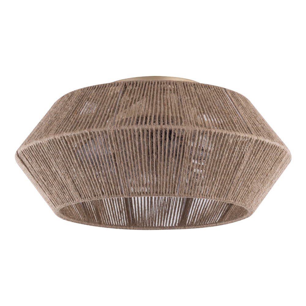 Boho Ceiling Fan Rattan Caged Flush Mount Fan Light +Remote Control Ceiling Fan