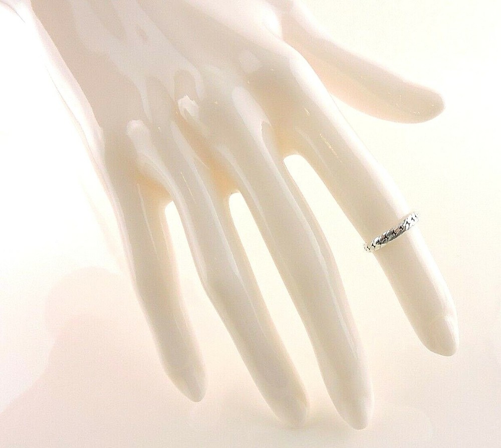 Size 4 Adjustable Sterling Silver Herringbone Toe - Midi Ring