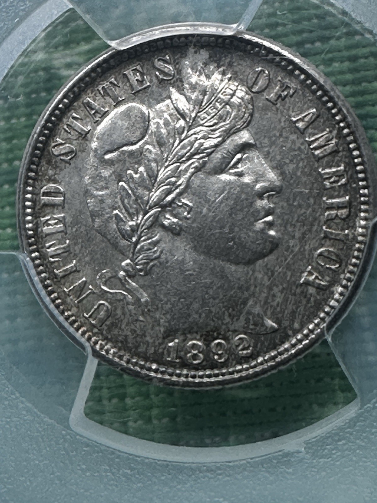 1892 PCGS MS-63 Barber Dime Beautiful Coin