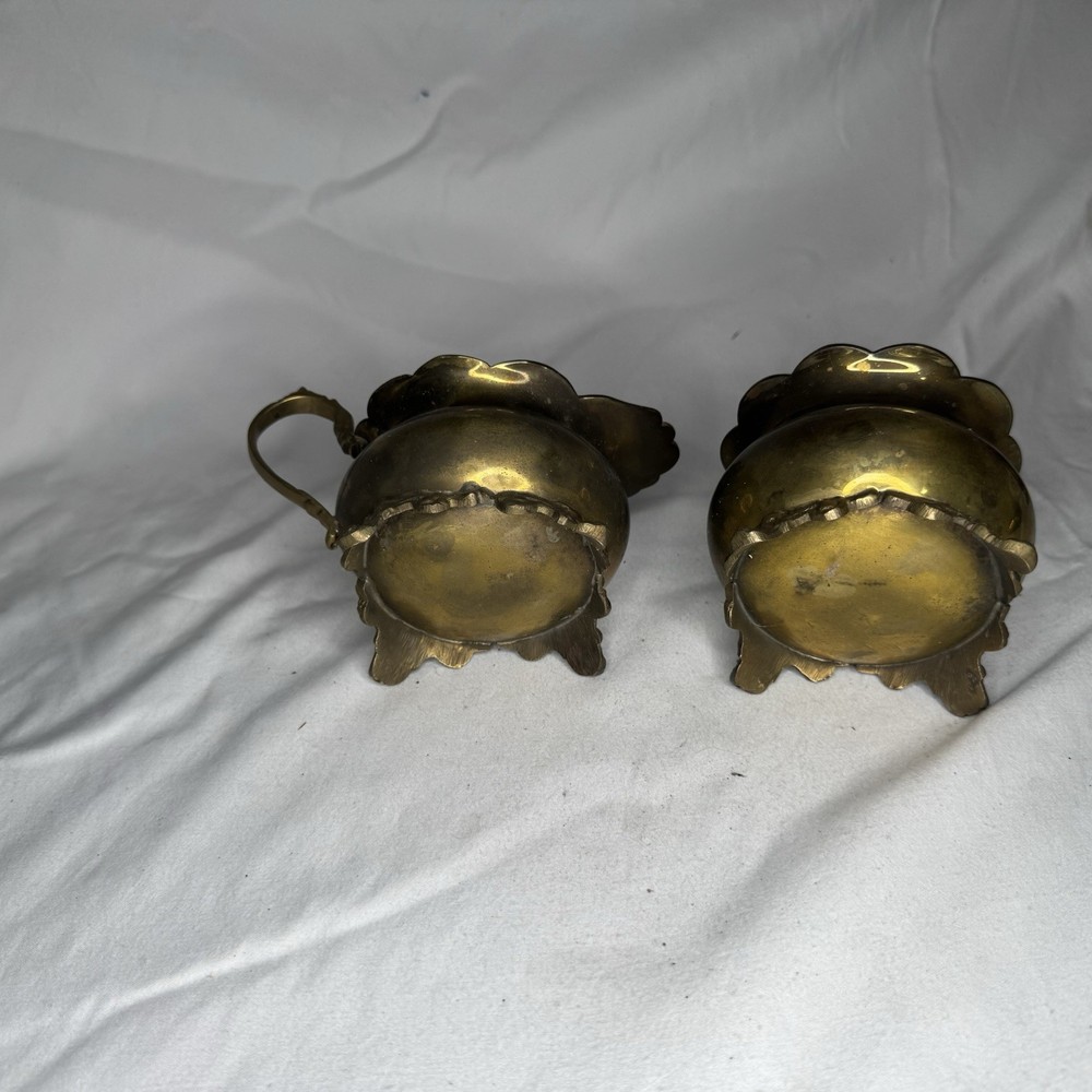 Antique Engraved Solid Brass Tea/Coffee Service Set