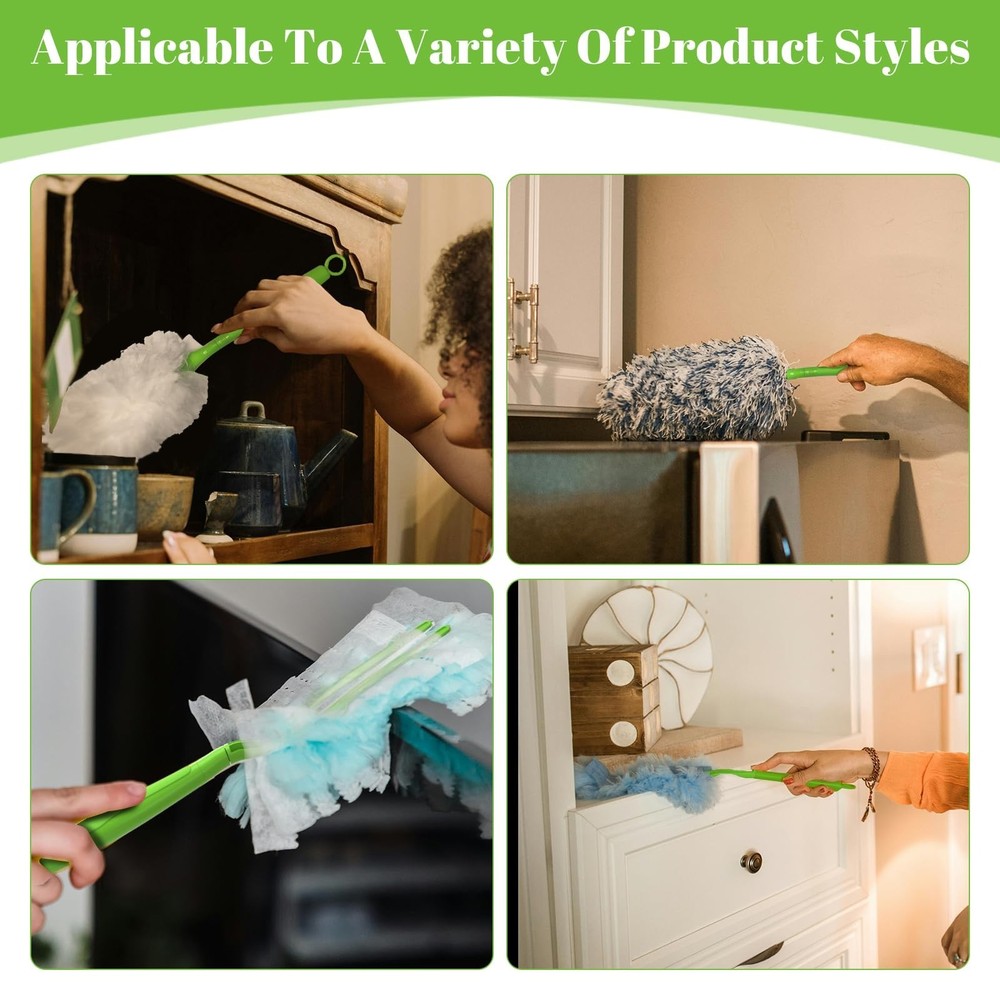 3 Pack Replacement Duster Handles – Compatible with Swiffer Duster Refills