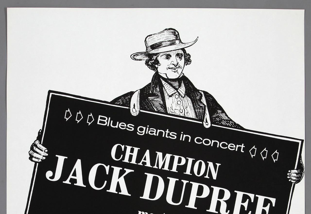 CHAMPION JACK DUPREE + LITTLE BROTHER MONTGOMERY – rare Hamburg 1974 poster