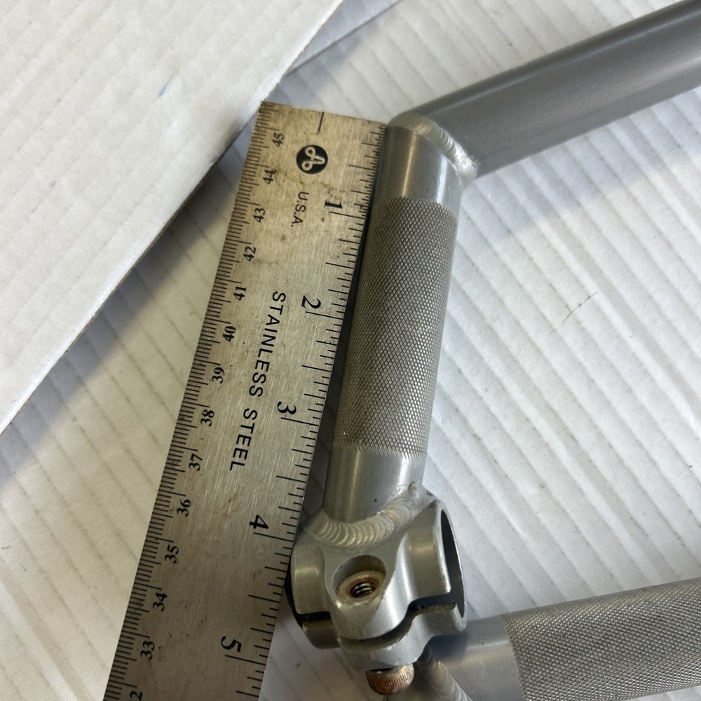Control Tech Control Stix Silver Bar Ends Welded L-Bend