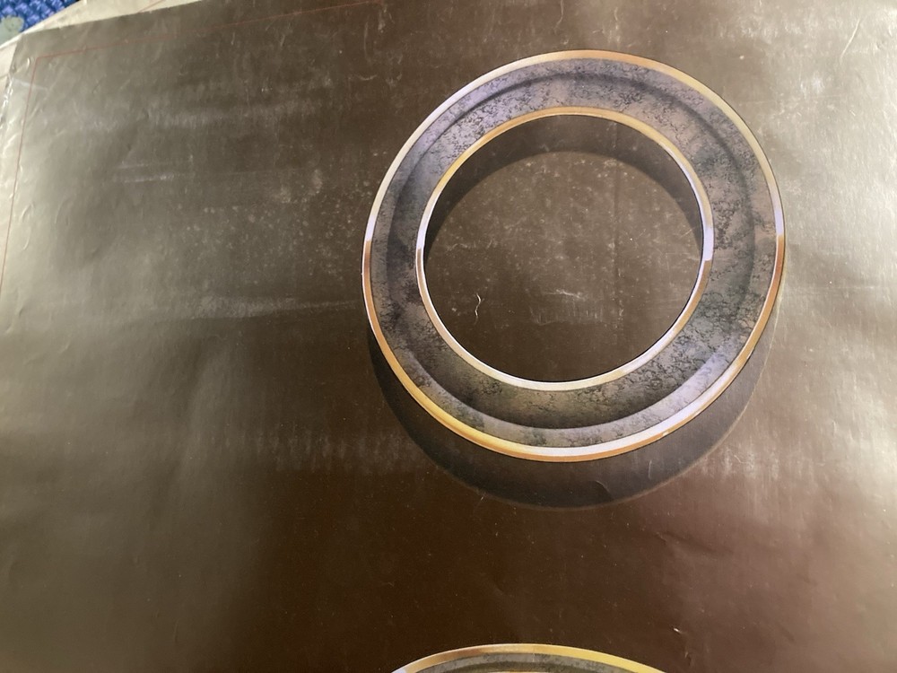 Toto IV 1982 Promo Poster Gold Metallic Foil Surface R