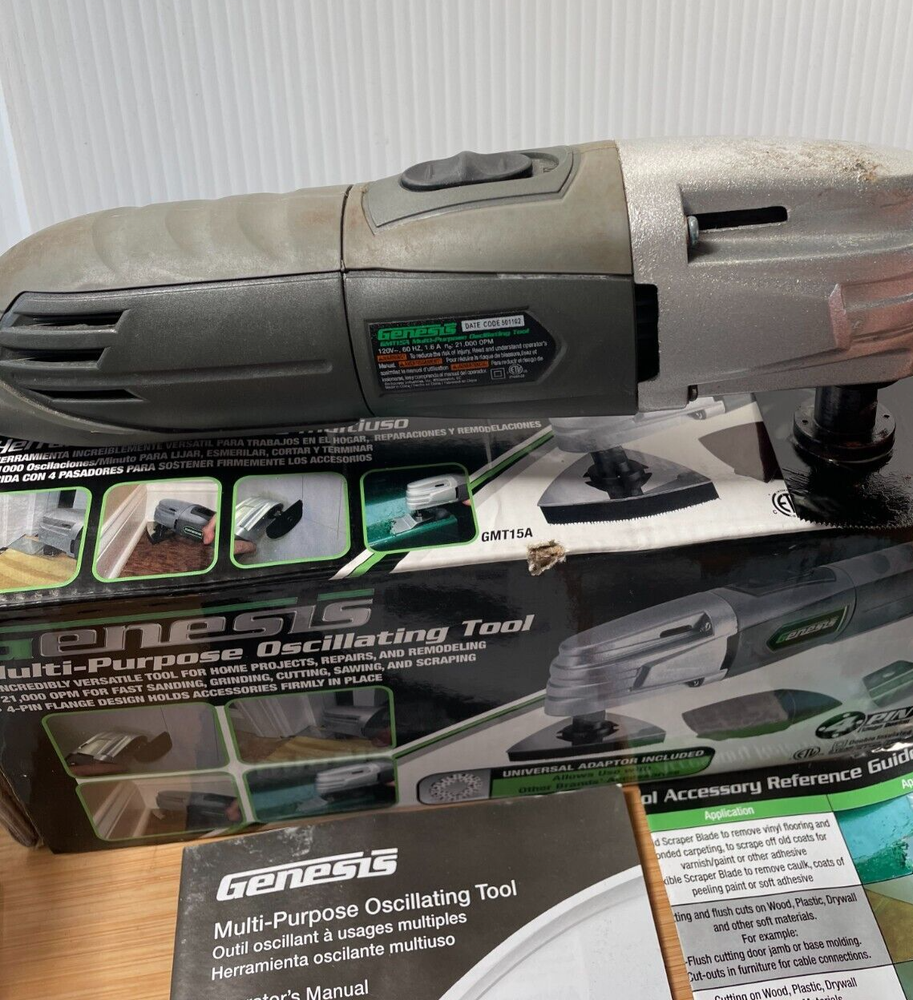 Genesis GMT15A Multi-Purpose Oscillating Tool w/Accessories
