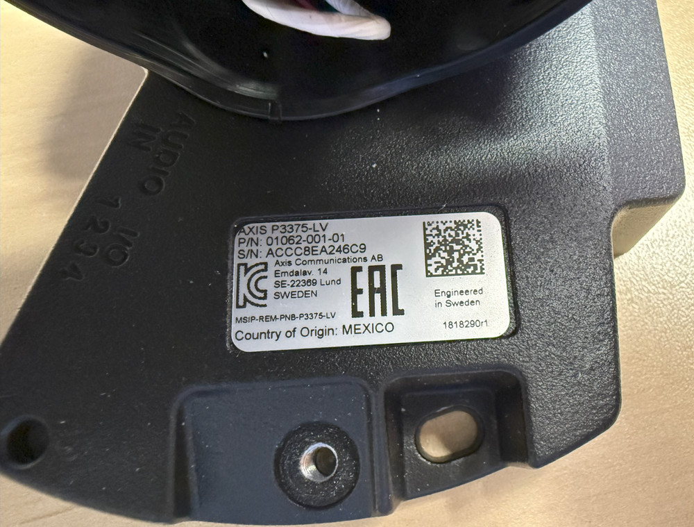 AXIS P3375-LV Network Camera