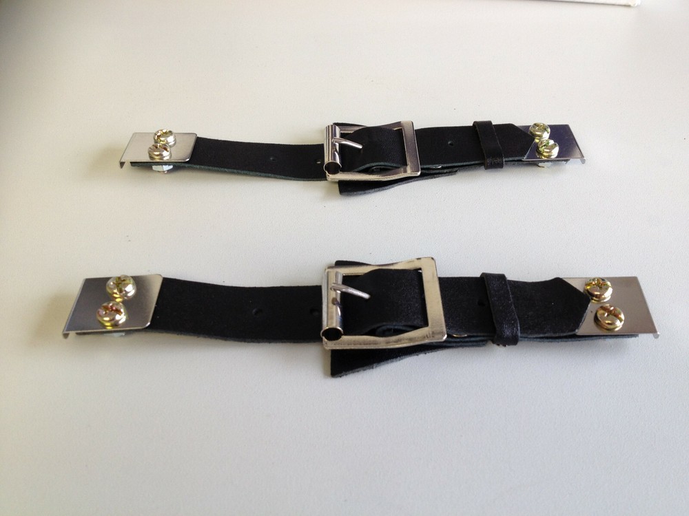 Pair Leather Bonnet Straps