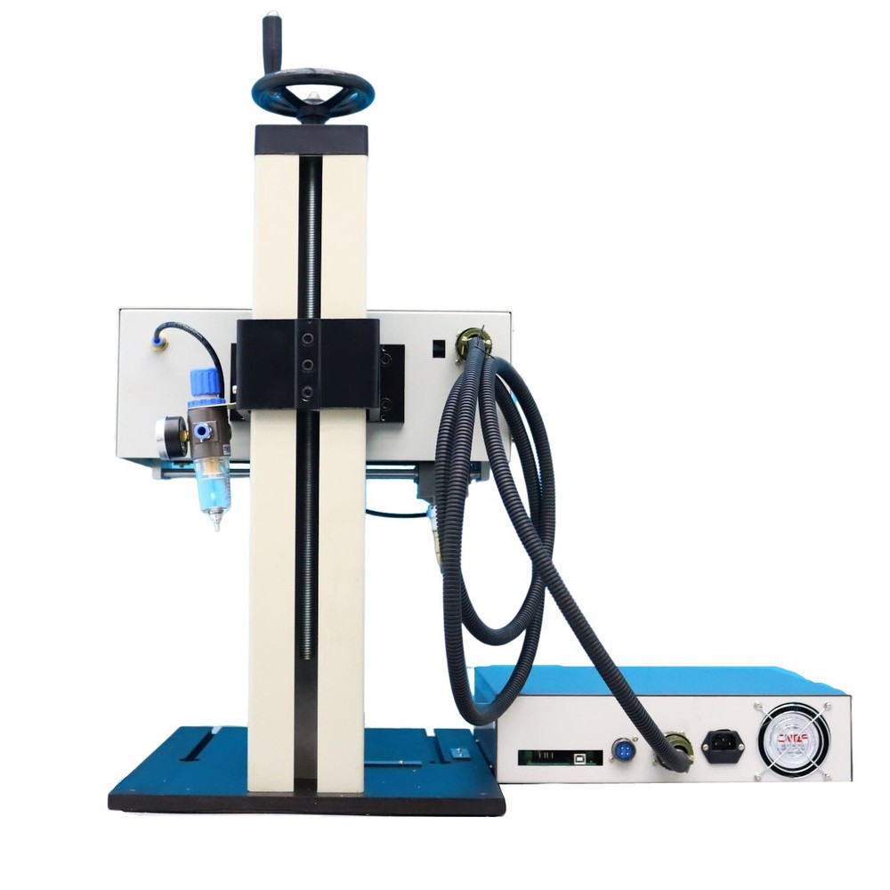 Pneumatic Metal Marking Machine Dot Pin Marking Machine Rotary Axis Rotating Chu