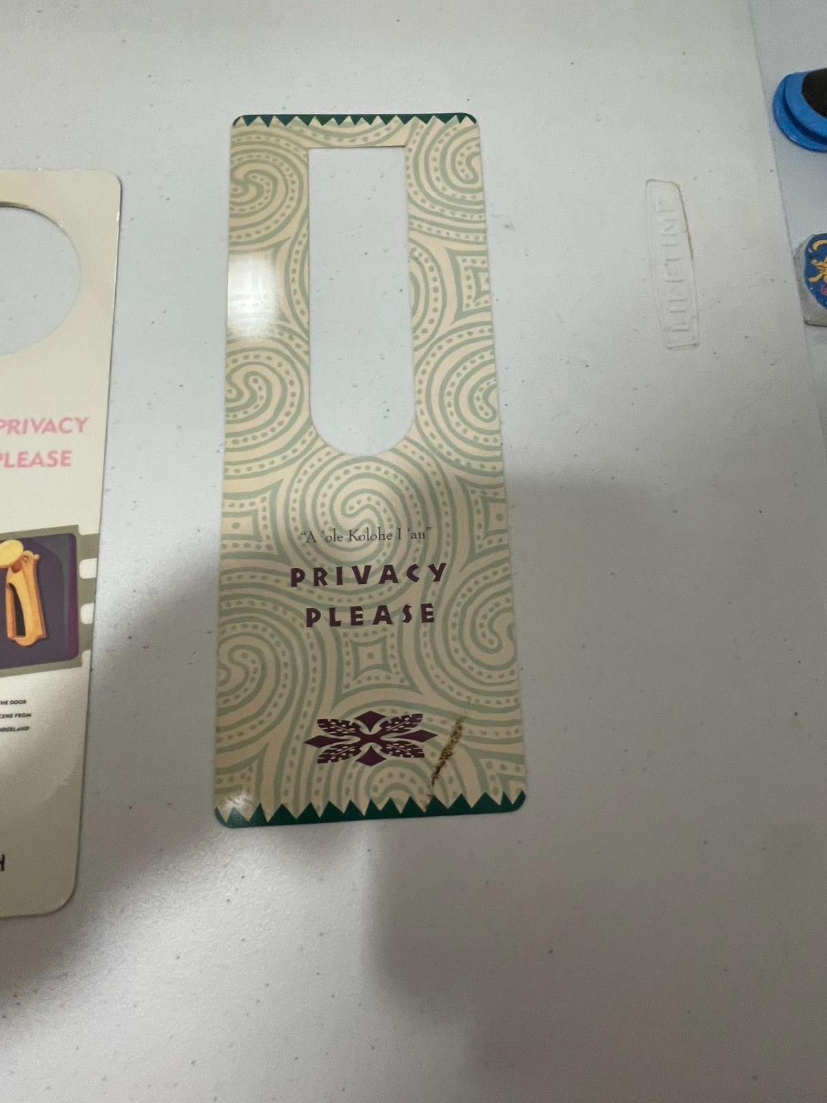 LOT OF 3 - Vtg DO NOT DISTURB Signs Disneyland and Walt Disney World