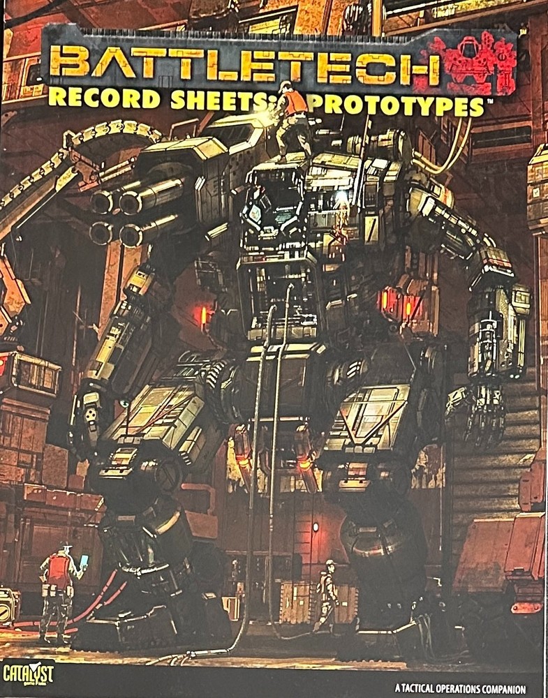 BattleTech 35170: Record Sheets Prototypes Sourcebook OOP Catalyst