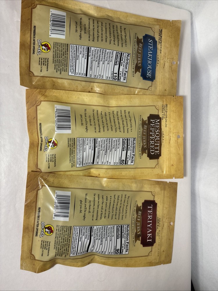 Buc-ee’s Beef Jerky 3-Pack Bundle