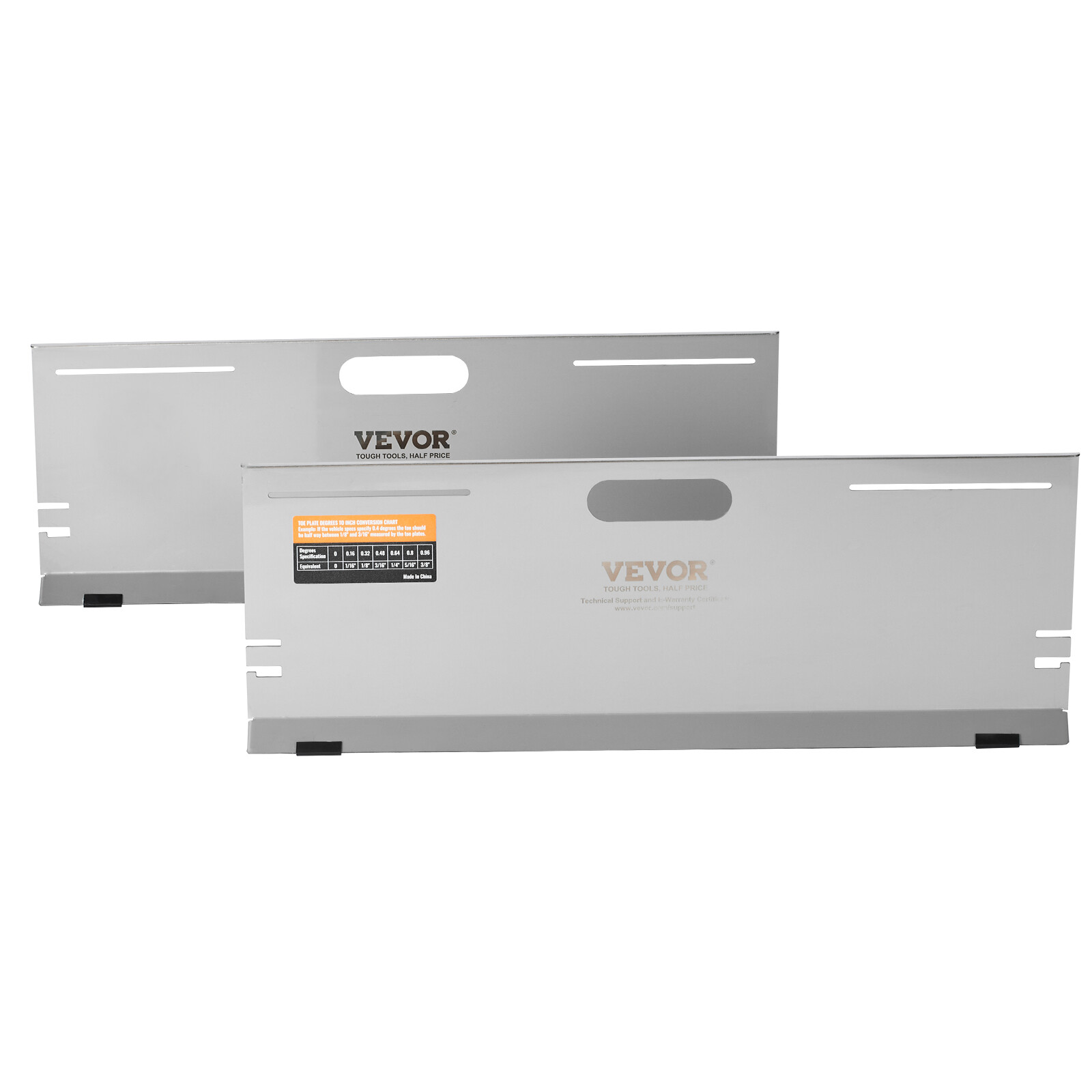 VEVOR Wheel Alignment Tool Toe Plates Accurate Measure Tape And Conversion Chart