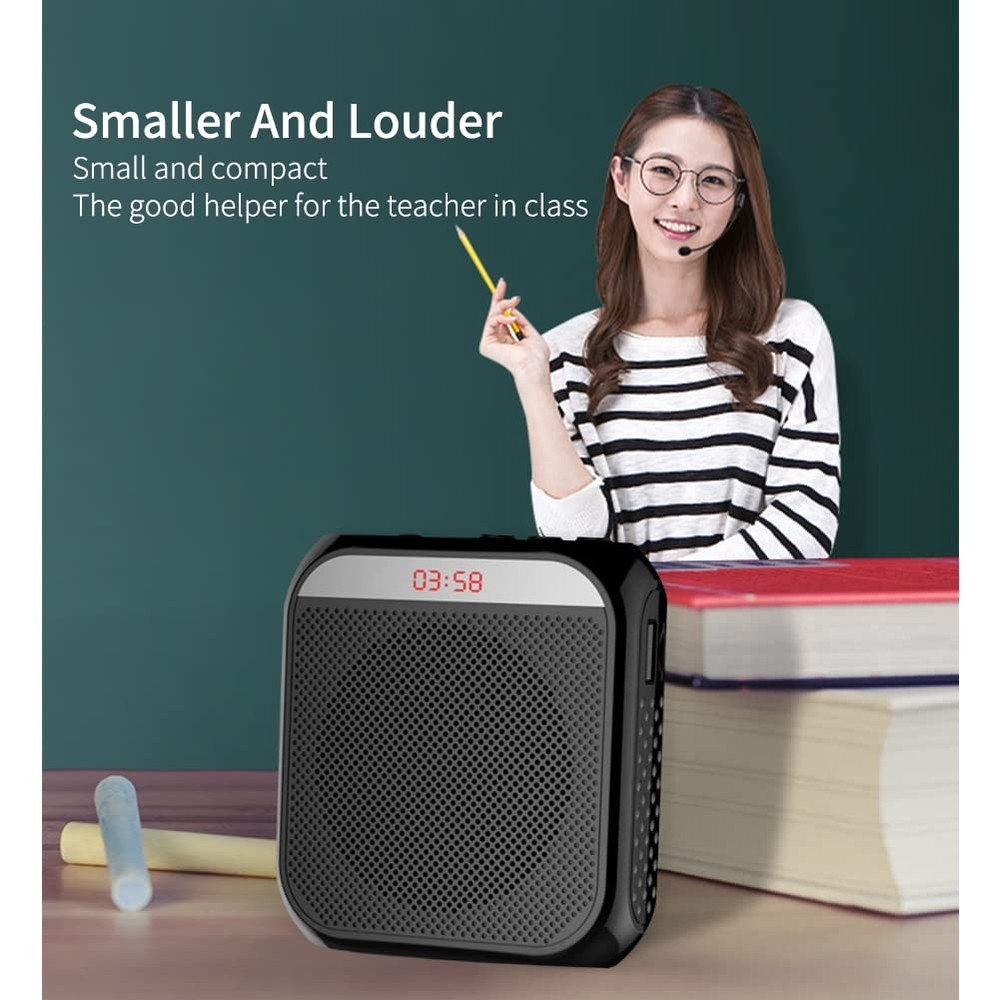 Portable Amplifier, Rechargeable Teacher Microphone, MiNi Amplifier System, C...