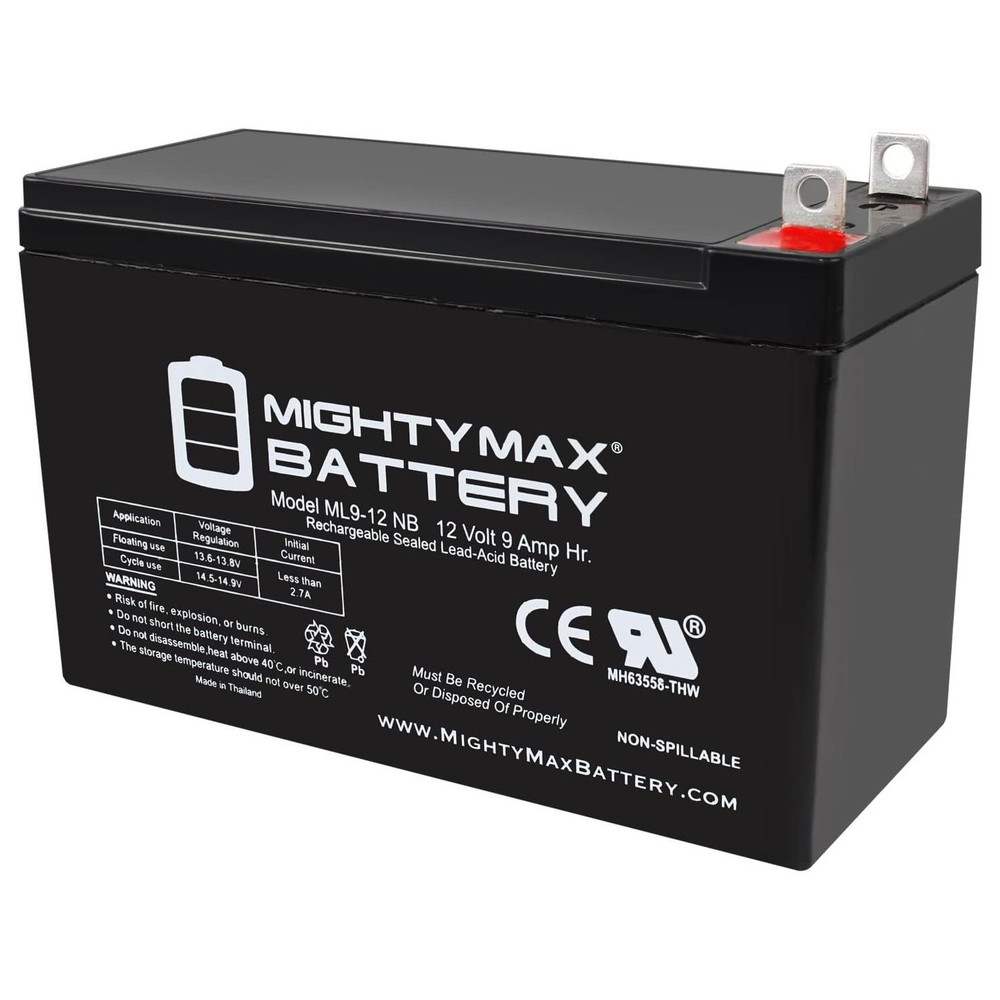Mighty Max 12V 9AH SLA Replacement Battery for Ritar RT1290