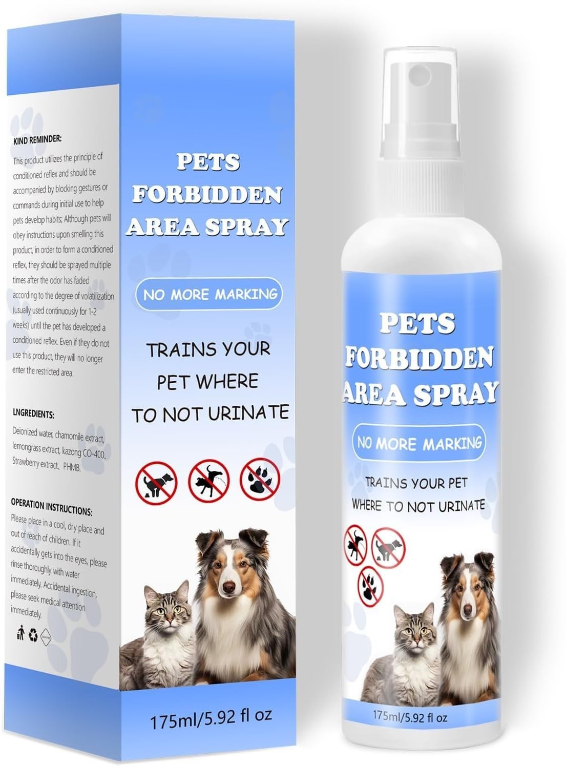 Dog Potty Training Spray, NO-GO Area Spray Prevents Chewing, Licking & Peeing