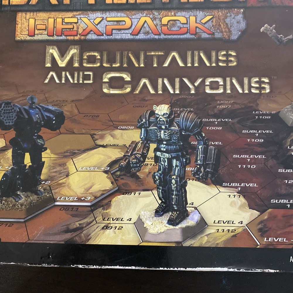 Battletech Hexpack Mountains and Canyons VG