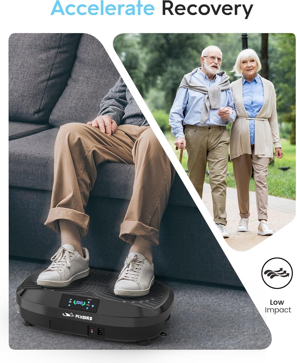 Vibration Plate-4D & Oscillation Two Types Vibration Platform Whole Body Workout