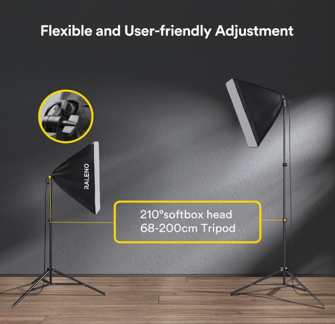 Kit De Iluminacion Softbox Equipo Profesional Para Fotografia De Estudio Con...