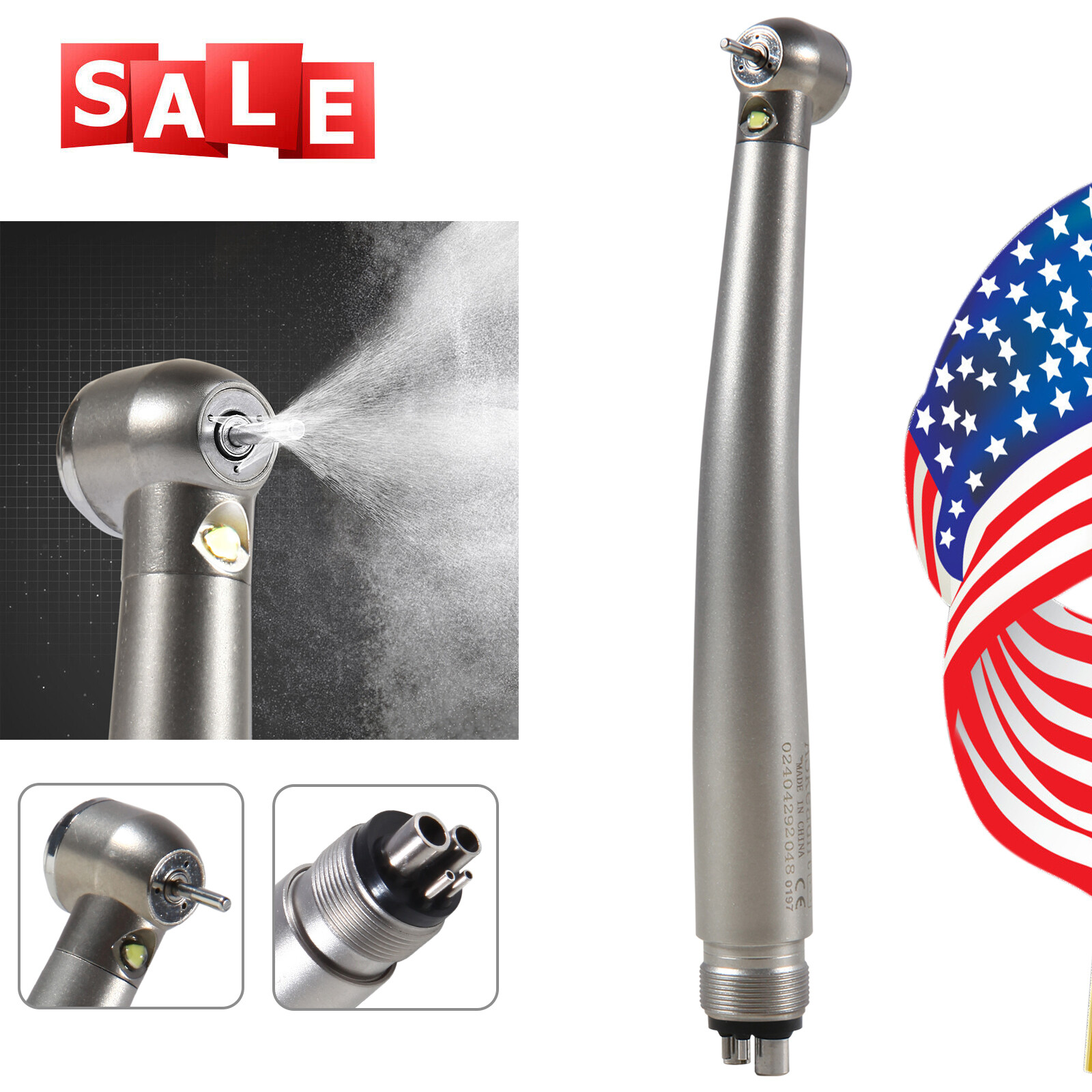 Estilo NSK Dental Pieza mano LED de alta velocidad Pana MAX EK LED 2/ 4Hole USA