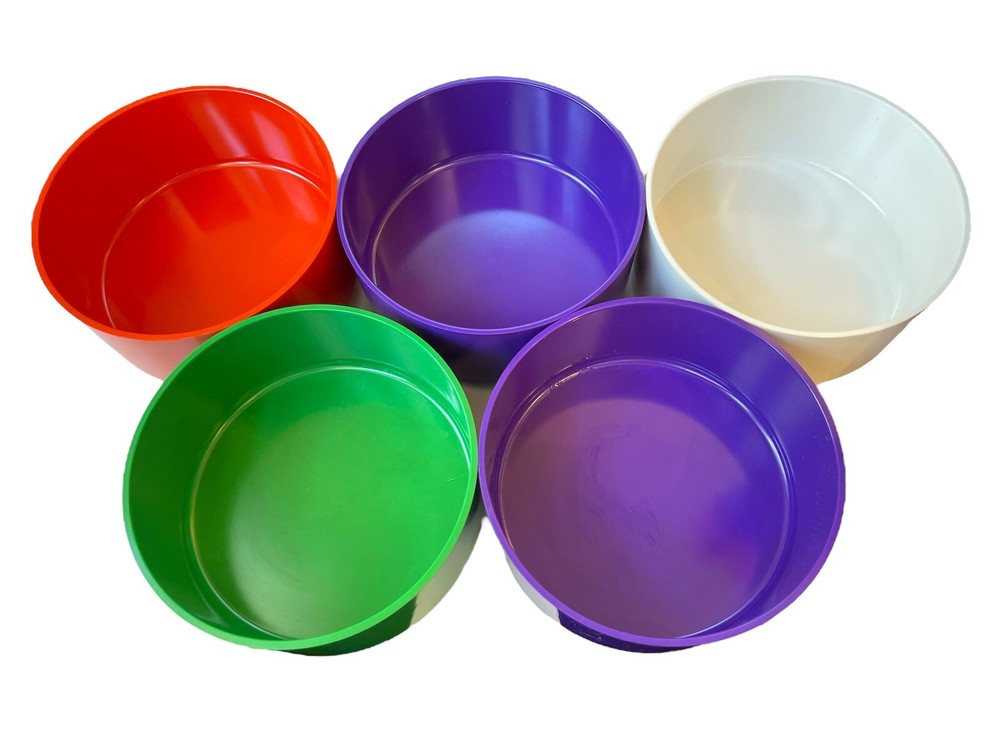 Heller Massimo Vignelli 28 Piece Rainbow Dining Set MCM Vintage Plastic