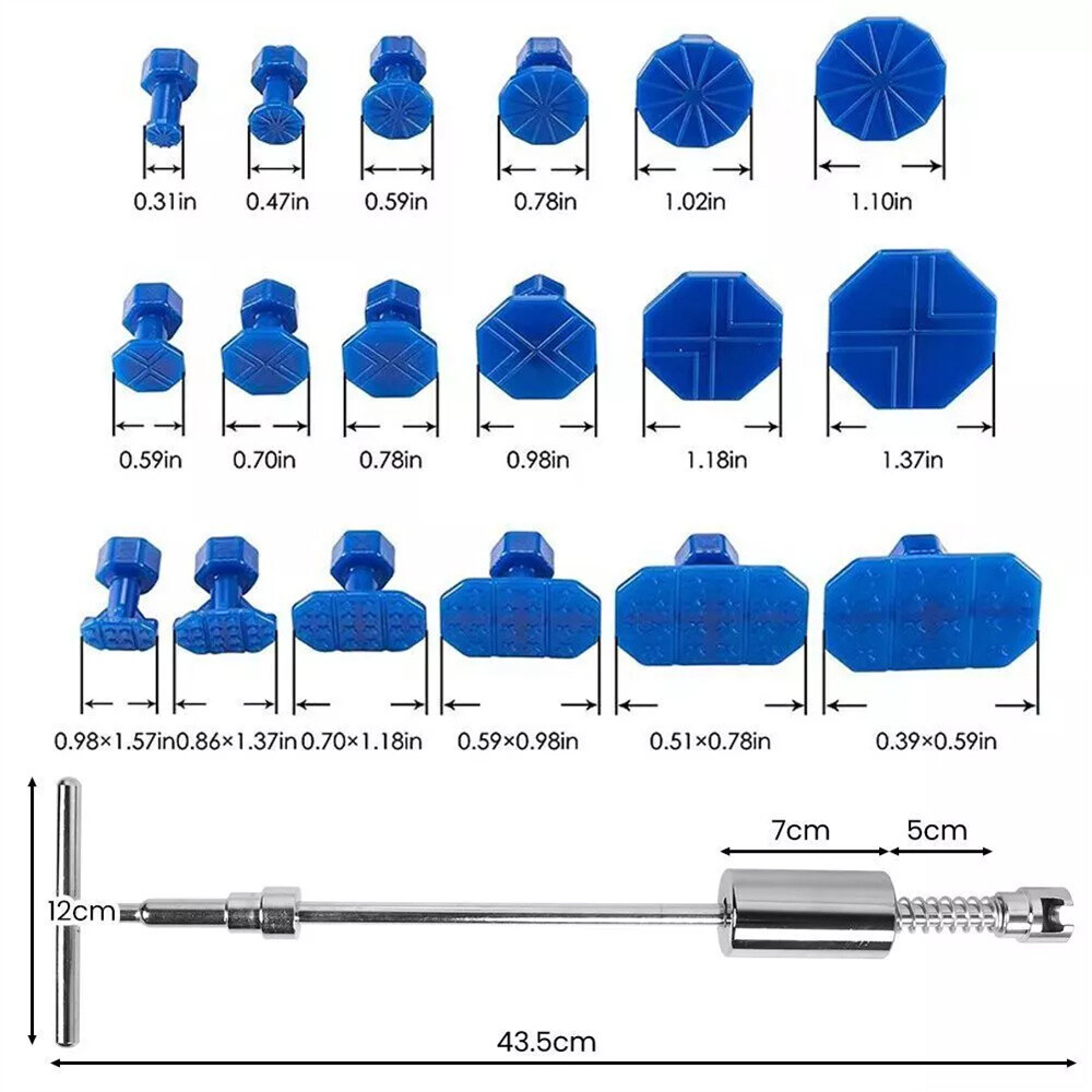 Car Body Paintless Dent Repair Tools Slide Hammer Puller Lifter Hail Removal Kit