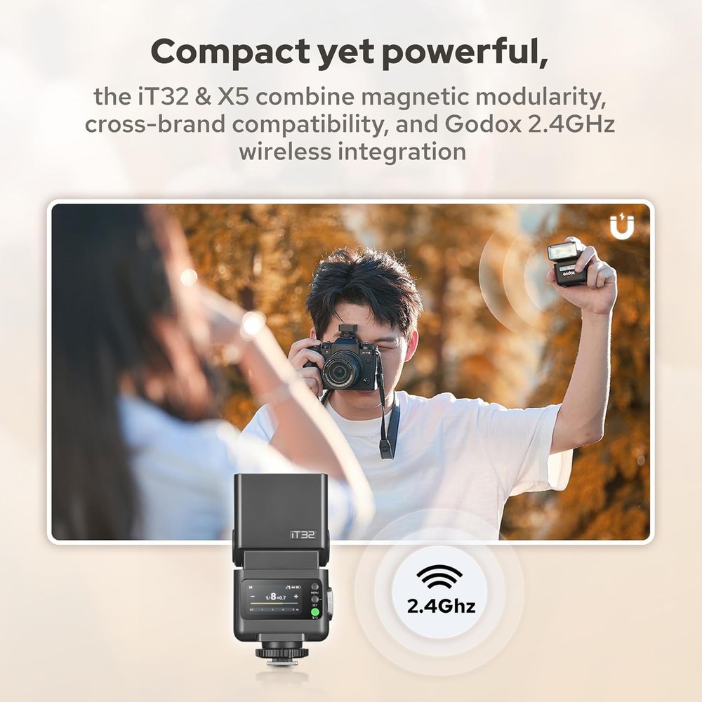 GODOX IT32 TTL Camera Flash with X5 Wireless Flash Trigger Compatible with X3,X3