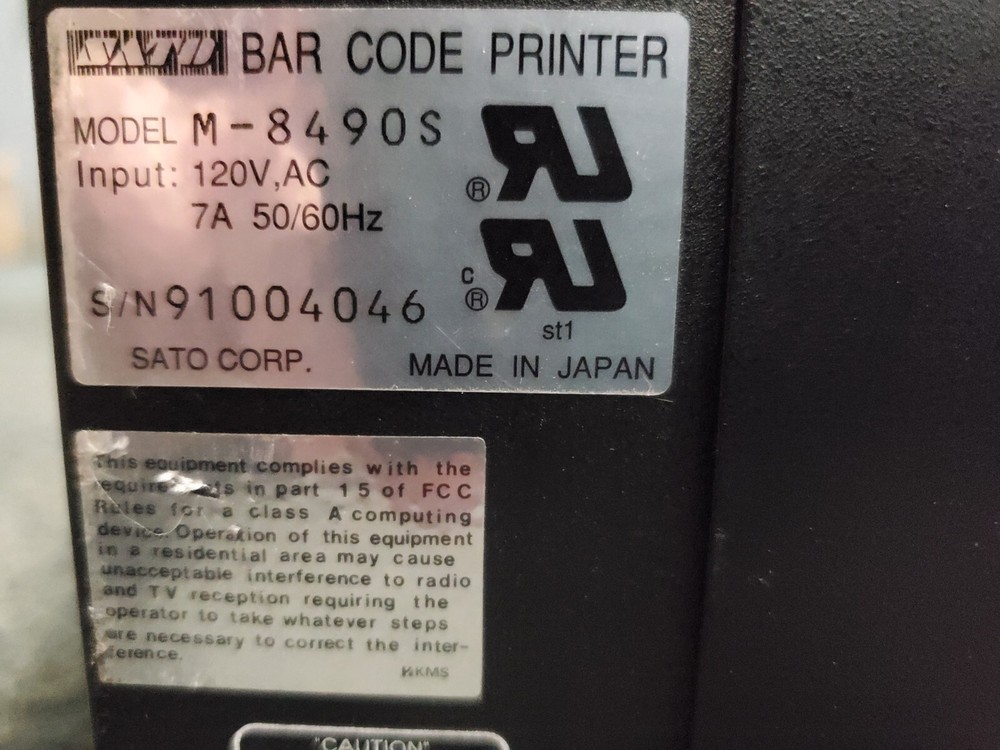 SATO M-8490S Bar Code Printer (M796)