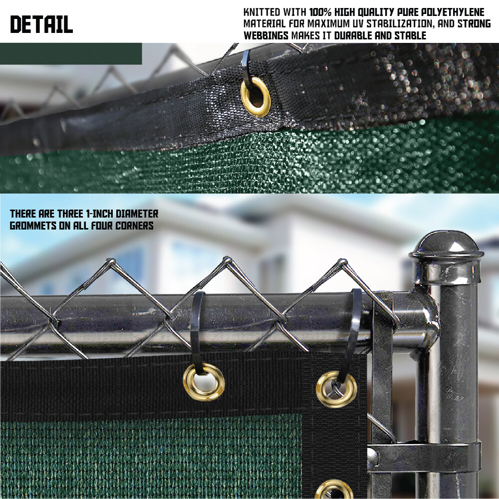 6ft Privacy Fence Screen Green Windscreen Garden Heavy Duty Mesh Shade Net Cover