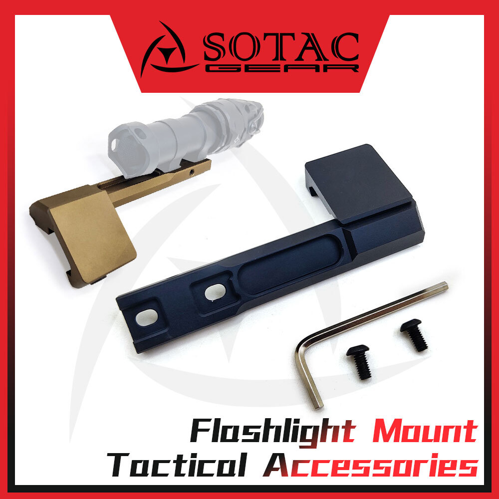 Offset Mount Adaptive Long Bar Light Base for SF M300 M600 Keymod Rail SOTAC