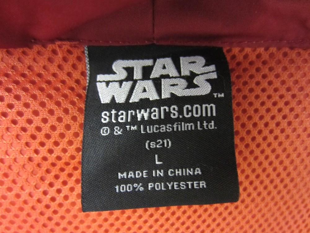Star Wars Rebel SCUM Half Zip Windbreaker Pullover Jacket Size L