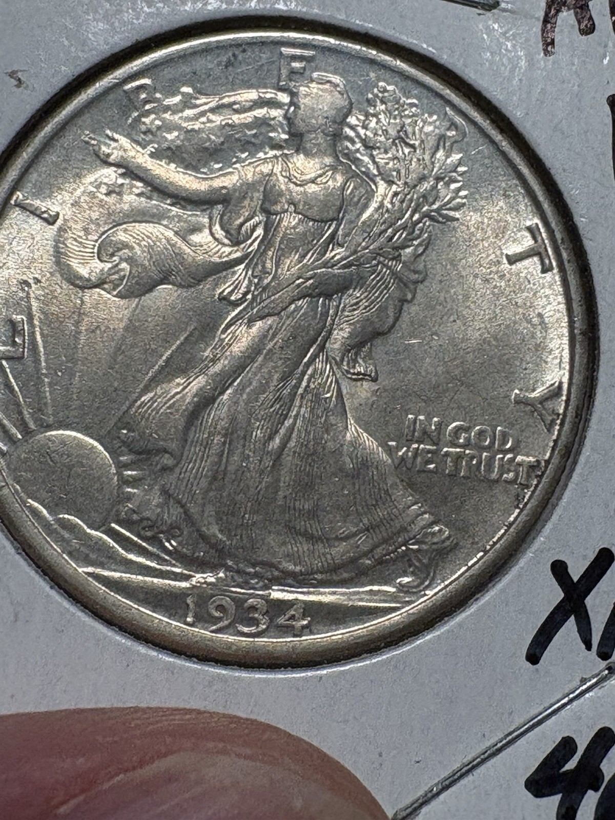 1934D Walking Liberty Half Dollar 50c US Silver Coin XF