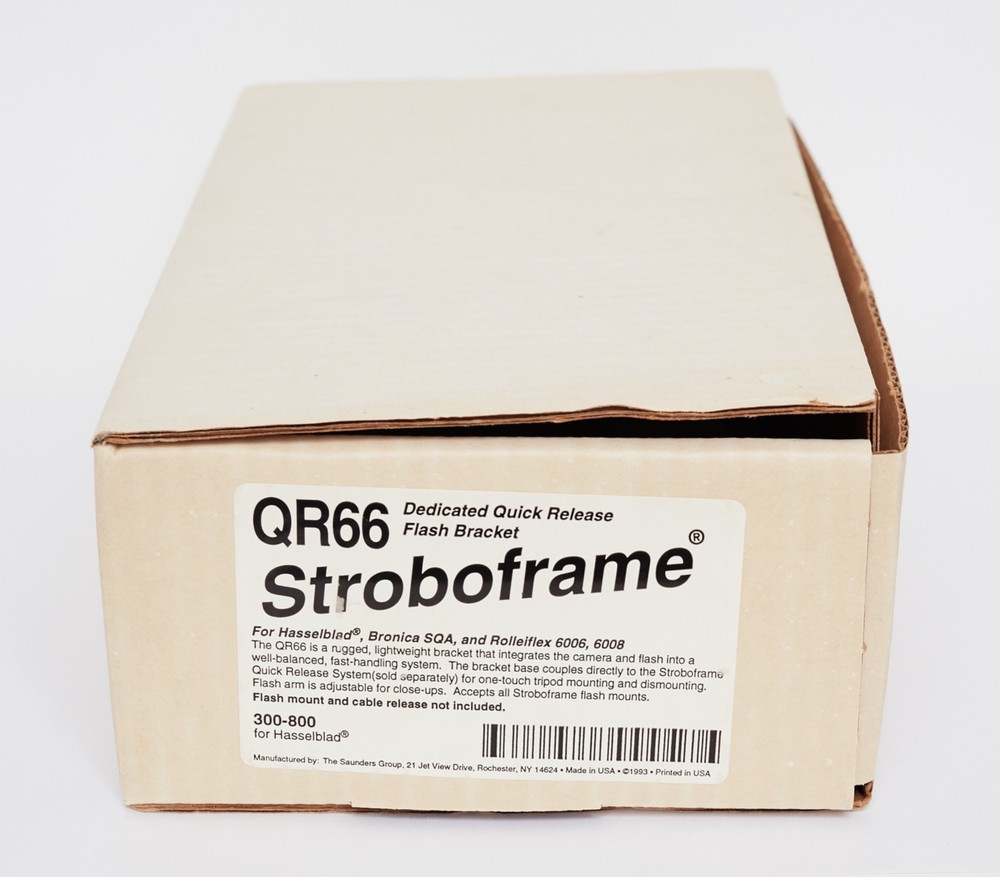 Stroboframe QR66 Flash Bracket For Hasselblad / Bronica SQA Medium Format Camera