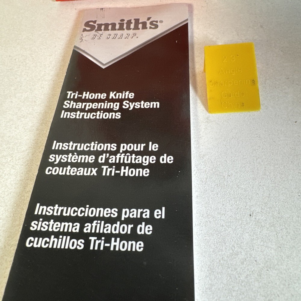 Smith’s 6” Tri-Hone Sharpening System For Knives & Tools Made In USA