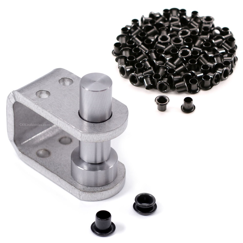 Holster Eyelet Flaring Tool (#8) + 100 (#8-9 Black Eyelets) - Value Combo Kit