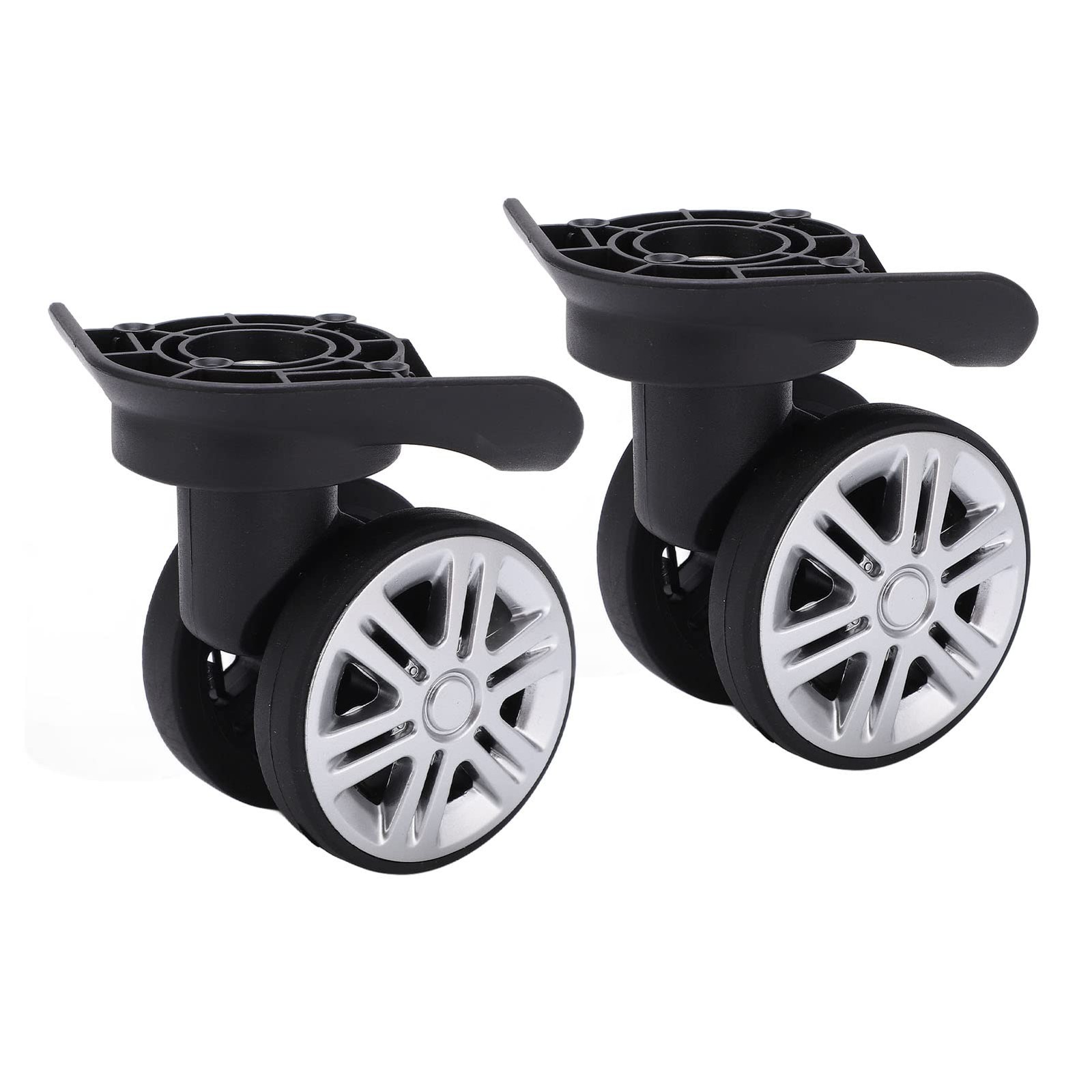 Swivel Luggage Wheels Replacement, 360 Trolley Suitcase Spinner Black