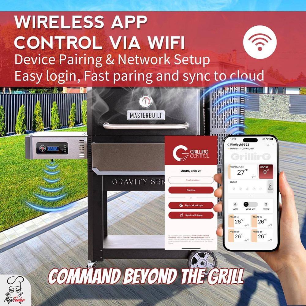 Replacement Wifi Control Board for Masterbuilt Gravity Digital Charcoal Grill an