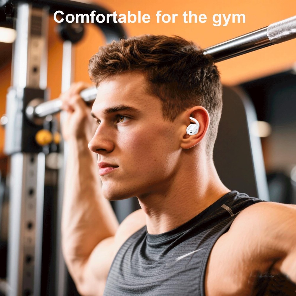 Ear Hooks Compatible for Beats Studio Buds/Buds +, white