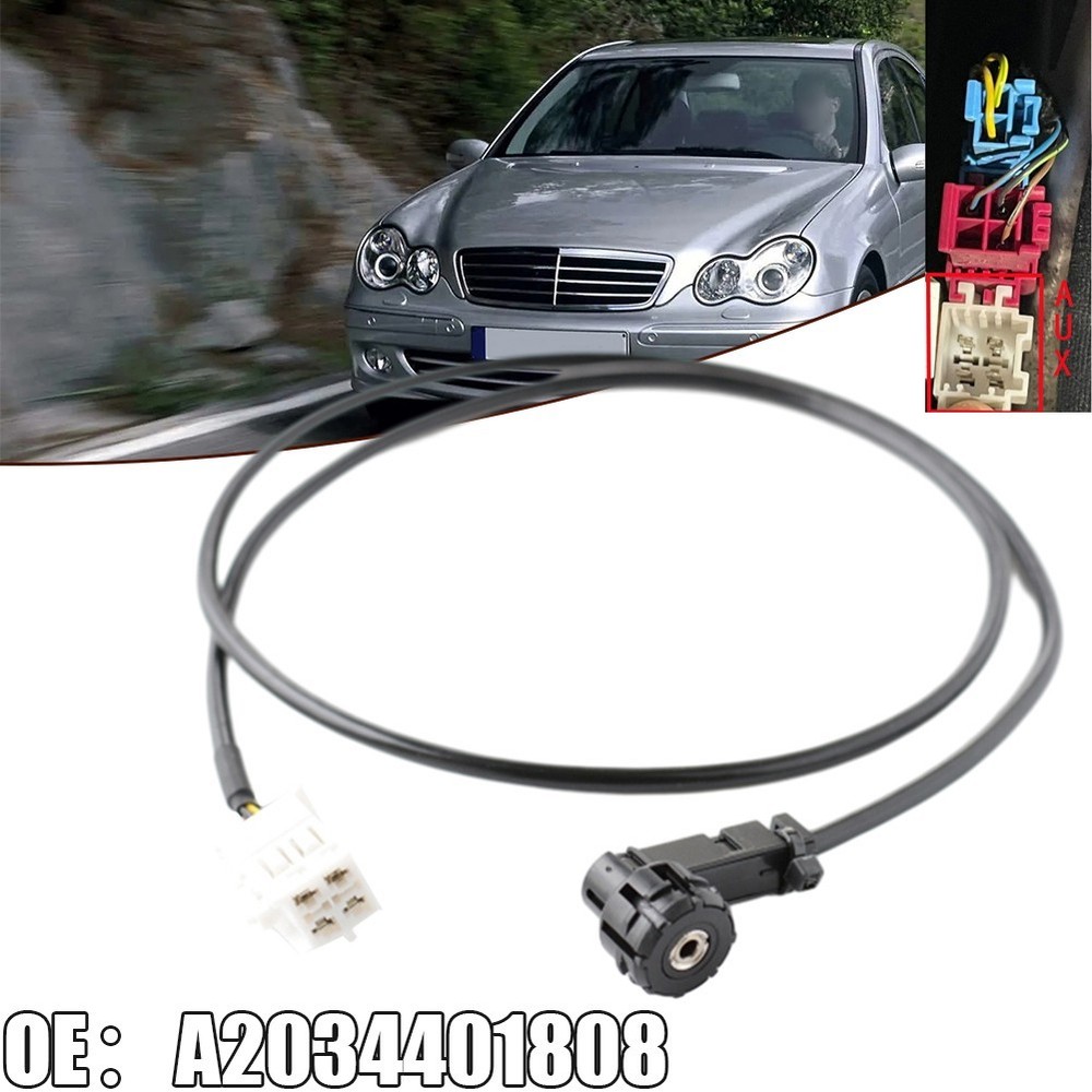 Auxiliary Cable Auxiliary Cable 2000-2007 A2034401808 Black Copper Wire