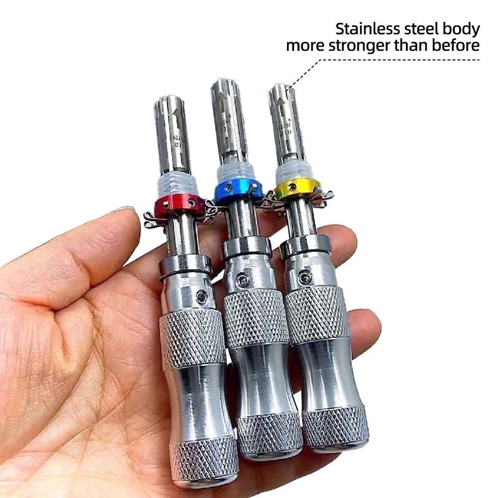Advanced 7-Pin 3PCS Tubular Lock Tool Set for Padlock, Hook Tool & Seal Puller