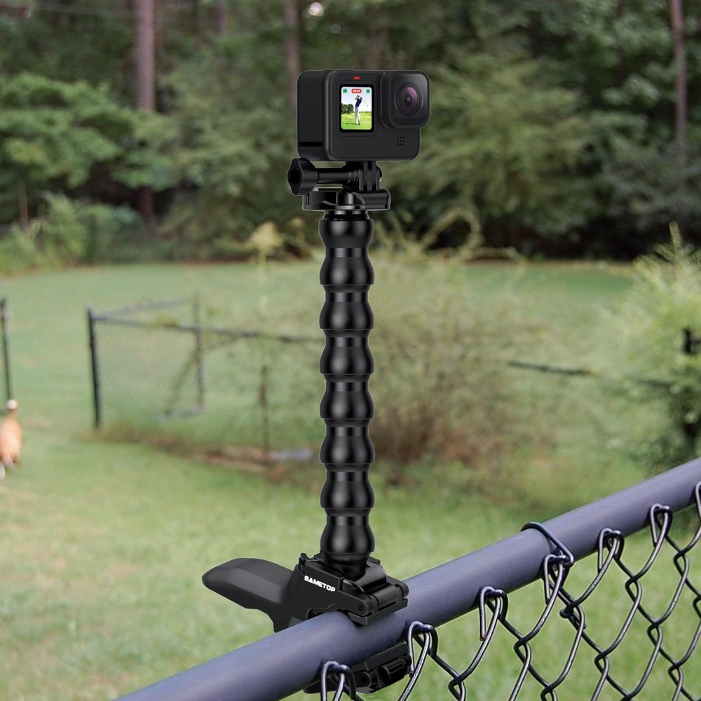 Sametop Jaws Flex Clamp Clip Mount Gooseneck Mounts Compatible Medium, Black