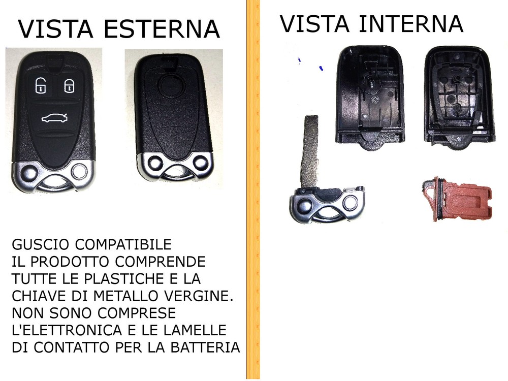 Shell cover replacement for key remote control 159 Brera Q4 Alfa Romeo