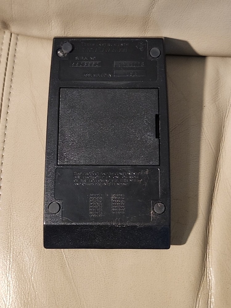 Texas Instruments TI Programmable 55 Calculator With Leather Case, Not Tested