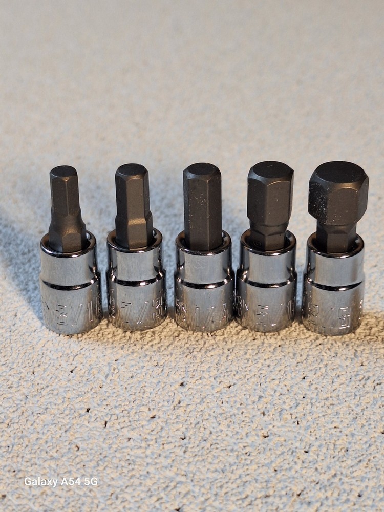 Craftsman 5pc SAE 1/4in. drive Hex Bit Socket Set