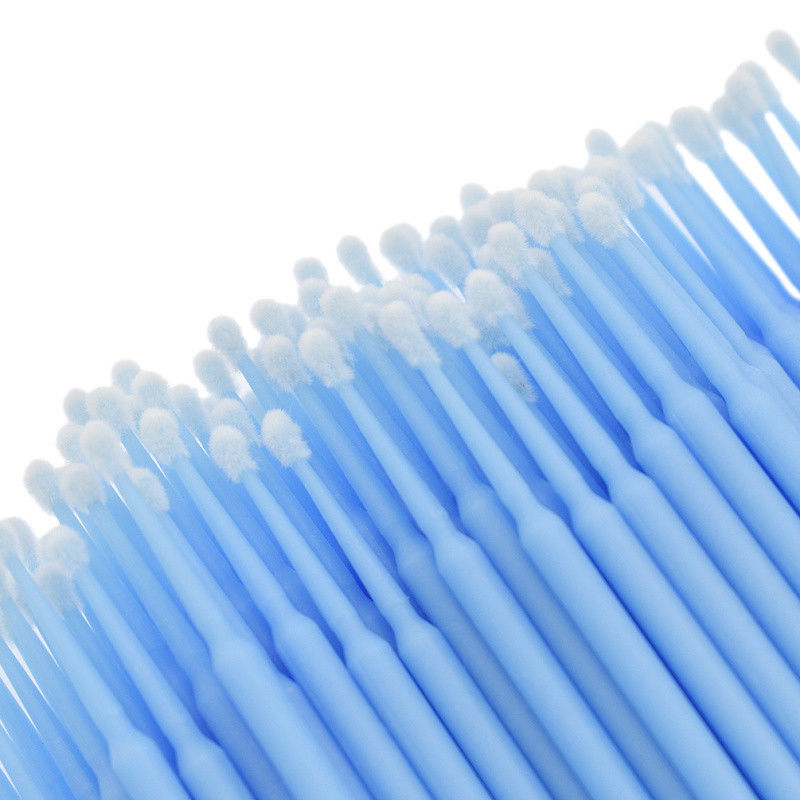 200 Pcs Dental Micro Brush Lash Tools Regular Stick Tip Applicator Blue 2.5mm